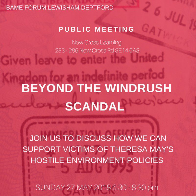 Beyond Windrush, a meeting in Deptford